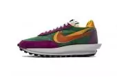 chaussures nike sacai vaporwaffle pas cher pine green bv0073-301